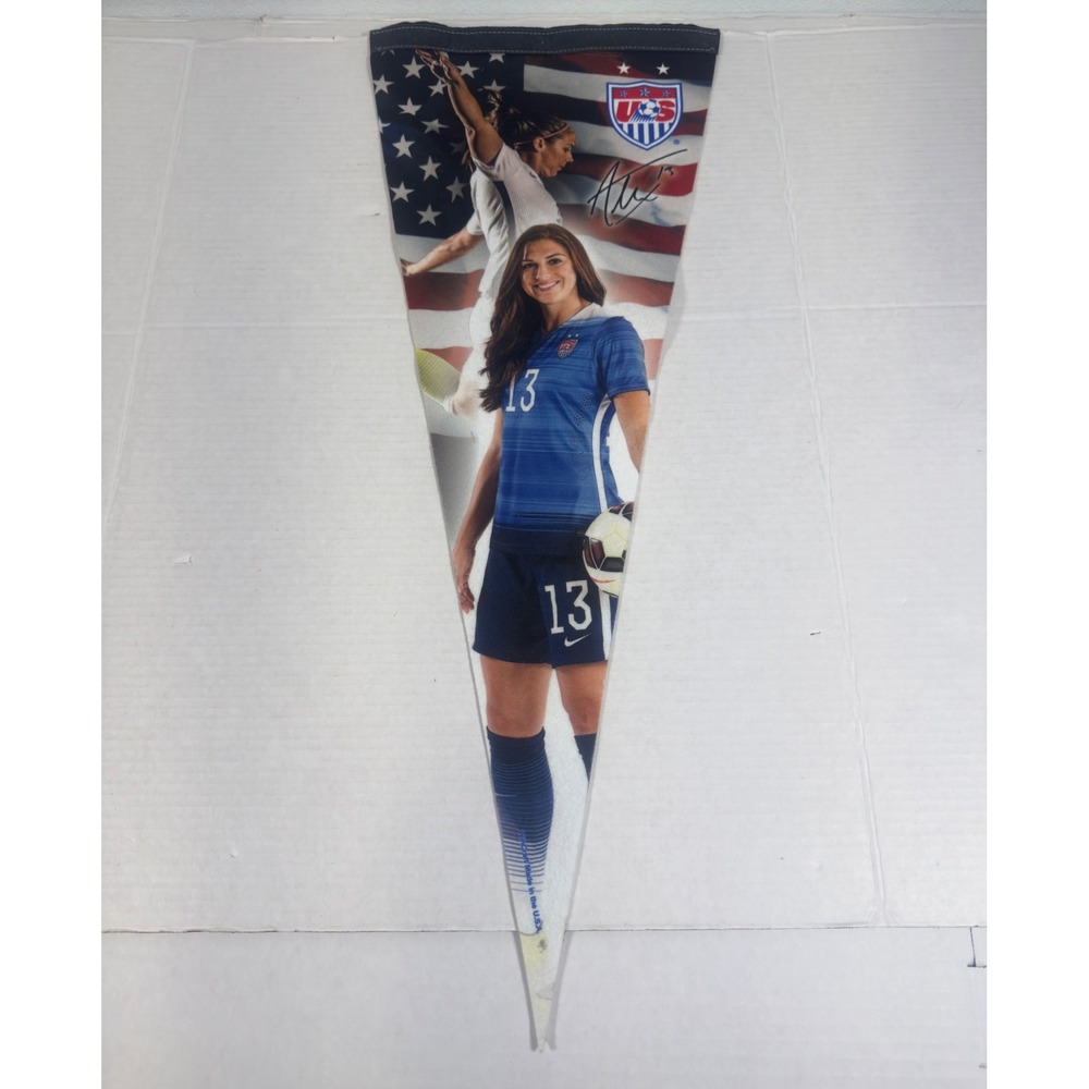USWNT Alex Morgan Soccer Pennant Blue US Soccer Flag